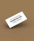 White ID tag for LEGO minifigure Gandalf the Grey lor142