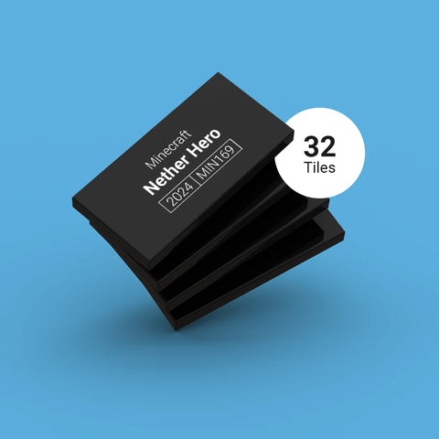 Black LEGO Minifigure Identification tag set for Minecraft 2024