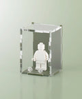 olive matte colored acrylic display case for a single LEGO minifigure