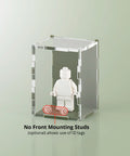 olive matte colored acrylic display case for a single LEGO minifigure
