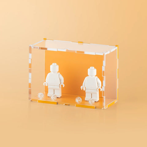 Orange Pastel LEGO Minifigure Display Case