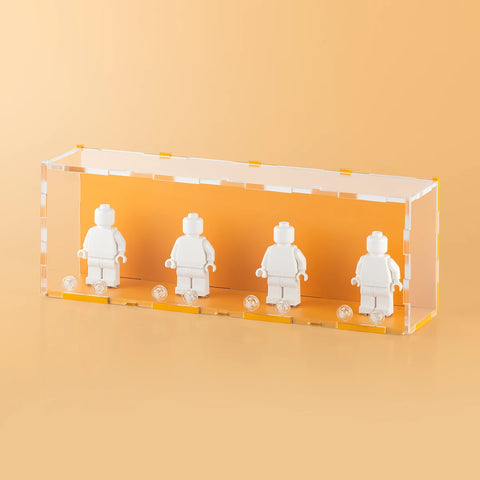 Orange Pastel LEGO Minifigure Display Case