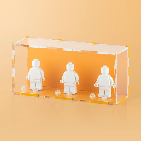 Orange Pastel LEGO Minifigure Display Case