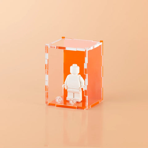 Orange LEGO Minifigure Display Case