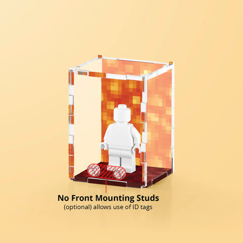 Pixel Lava Display Case for LEGO Minifigures