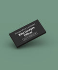 Black ID tag for LEGO minifigure King George's Officer poc018