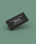 Black ID tag for LEGO minifigure Maccus poc032