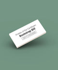 White ID tag for LEGO minifigure Bootstrap Bill poc033