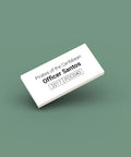 White ID tag for LEGO minifigure Officer Santos poc040