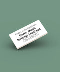 White ID tag for LEGO minifigure Queen Anne's Revenge Masthead poc043