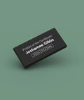 Black ID tag for LEGO minifigure Joshamee Gibbs poc046