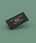 Black ID tag for LEGO minifigure Marty poc049