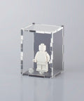 Purple fog colored acrylic display case for a single LEGO minifigure