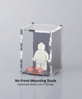 Purple fog colored acrylic display case for a single LEGO minifigure