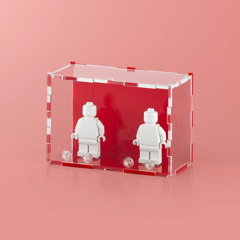 Red LEGO Minifigure Display Case