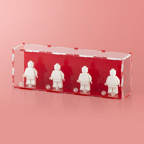 Red LEGO Minifigure Display Case