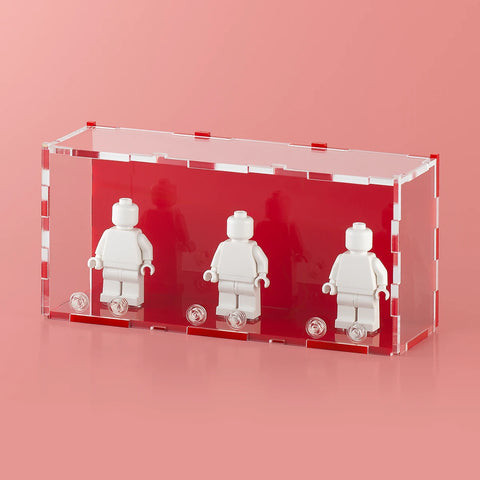 Red LEGO Minifigure Display Case