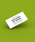 White identification tag for LEGO minifigure Black Knight scd006