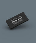 Black LEGO Minifigure Identification tag for Yellow Jacket sh0189