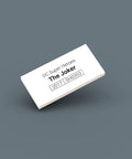 White LEGO Minifigure Identification tag for The Joker sh0353