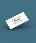 White identification tag for LEGO minifigure Batman sh0437