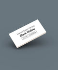 White LEGO Minifigure Identification tag for Black Widow sh0494