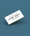 LEGO minifigure identification display tag for Iron Man Mark 42 sh0806 in white
