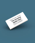 White identification tag for LEGO Super Heroes minifigure The Amazing Spider-Man sh0889