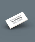 White ID tag for LEGO Minifigure Dr. Erik Selvig sh0930