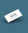 White ID tag for LEGO Superman sh1006