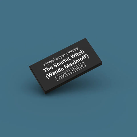 Black ID tag for LEGO The Scarlet Witch sh1018
