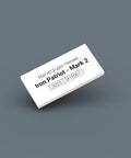 White LEGO Minifigure Identification tag for Iron Patriot Mark 2 sh1067