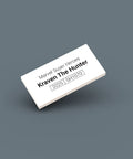 White ID tag for LEGO Minifigure Kraven the Hunter sh1070