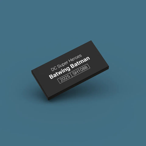 Black ID tag for LEGO minifigure Batwing sh1088