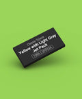 Black identification tag for LEGO minifigure Yellow with Light Gray Jet Pack sp053a