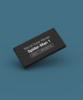Black identification tag for LEGO Super Heroes minifigure Spider-Man 1 spd001a