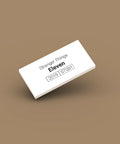 White identification tag for LEGO minifigure Eleven st001