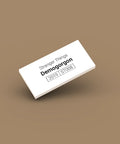 White identification tag for LEGO minifigure Demogorgon st008