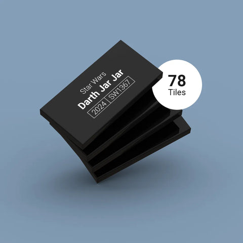 Black identification tag set for LEGO Star Wars minifigures released in 2024