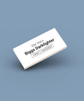 White LEGO minifigure identification display tag for Biggs Darklighter sw0009