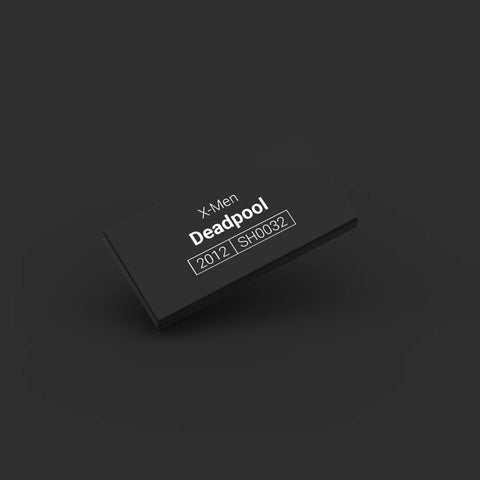 Black LEGO Minifigure Identification tag for Deadpool sh0032