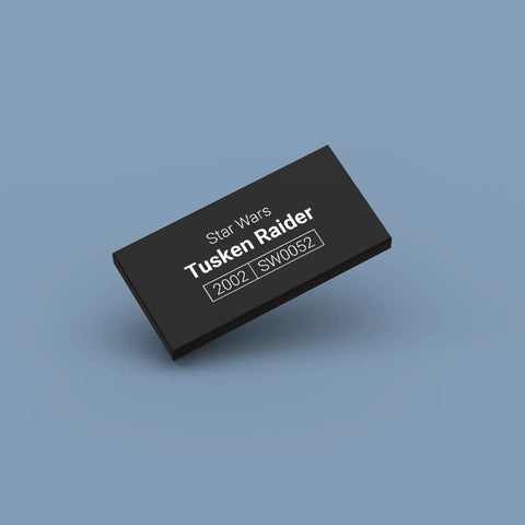Black LEGO Minifigure Identification tag for Tusken Raider sw0052