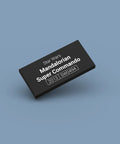Black LEGO Minifigure Identification tag for Mandalorian Super Commando sw0494