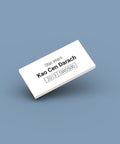 White identification tag for LEGO Star Wars minifigure Kao Cen Darach sw0500