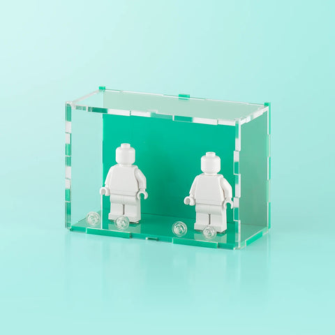 Teal LEGO Minifigure Display Case