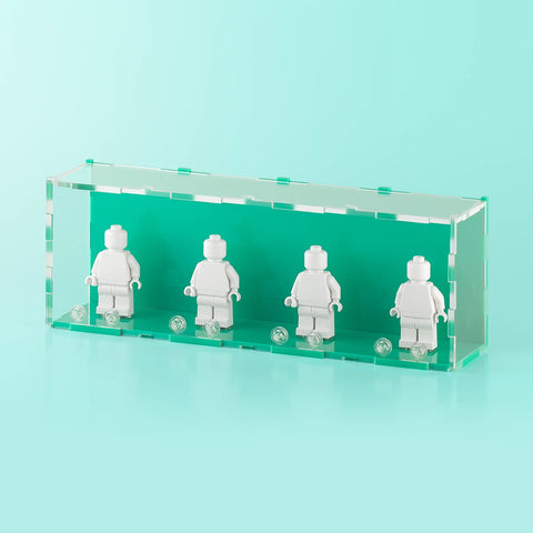 Teal LEGO Minifigure Display Case