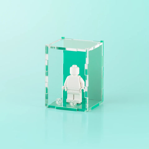 Teal LEGO Minifigure Display Case