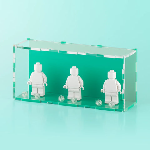 Teal LEGO Minifigure Display Case