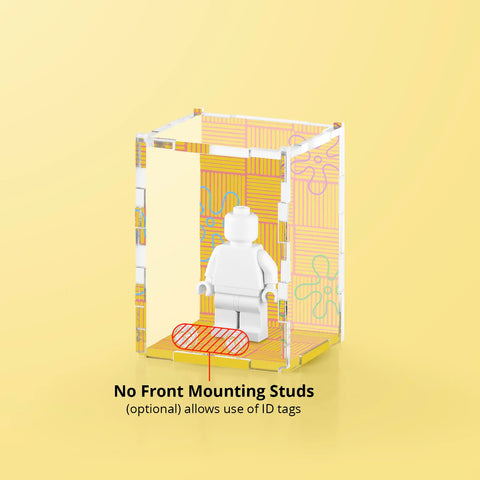 Thatch Pattern Display Case for LEGO Minifigures
