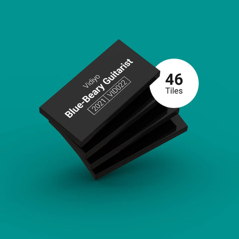 Black LEGO Minifigure Identification tag set for the Vidiyo series 